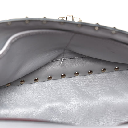Valentino Garavani Nappa Large Rockstud Spike Shoulder Bag Pastel Grey 5 of 9