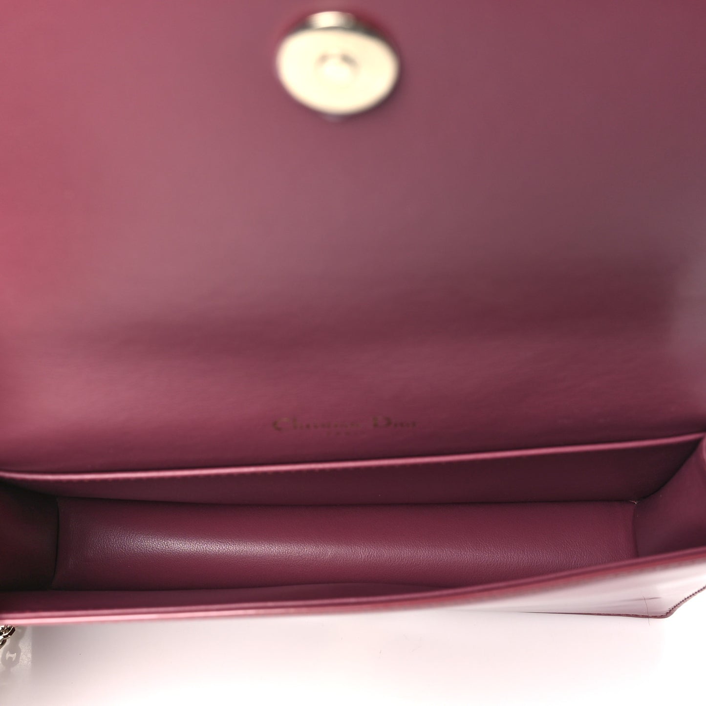 Patent Cannage Lady Dior Convertible Clutch  Mallow Rose