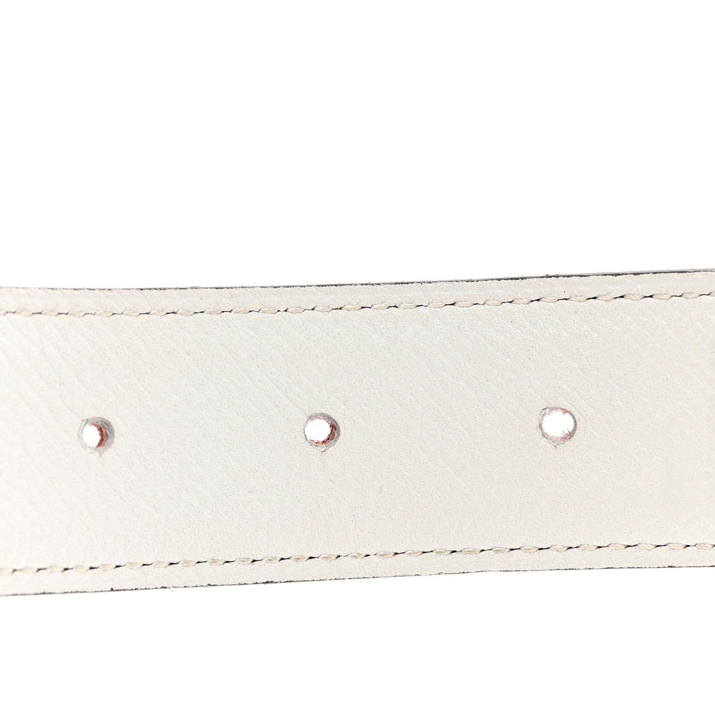 Swift Epsom 32mm Guilloche H Belt 80 Rouge Venetian White