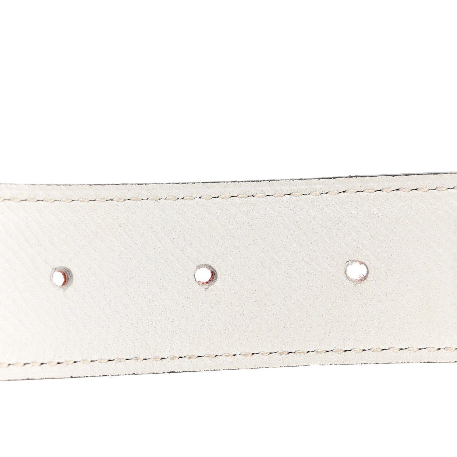 Hermes Swift Epsom 32mm Guilloche H Belt 80 Rouge Venetian White 5 of 5