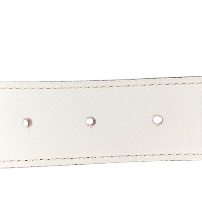 Hermes Swift Epsom 32mm Guilloche H Belt 80 Rouge Venetian White 5 of 5