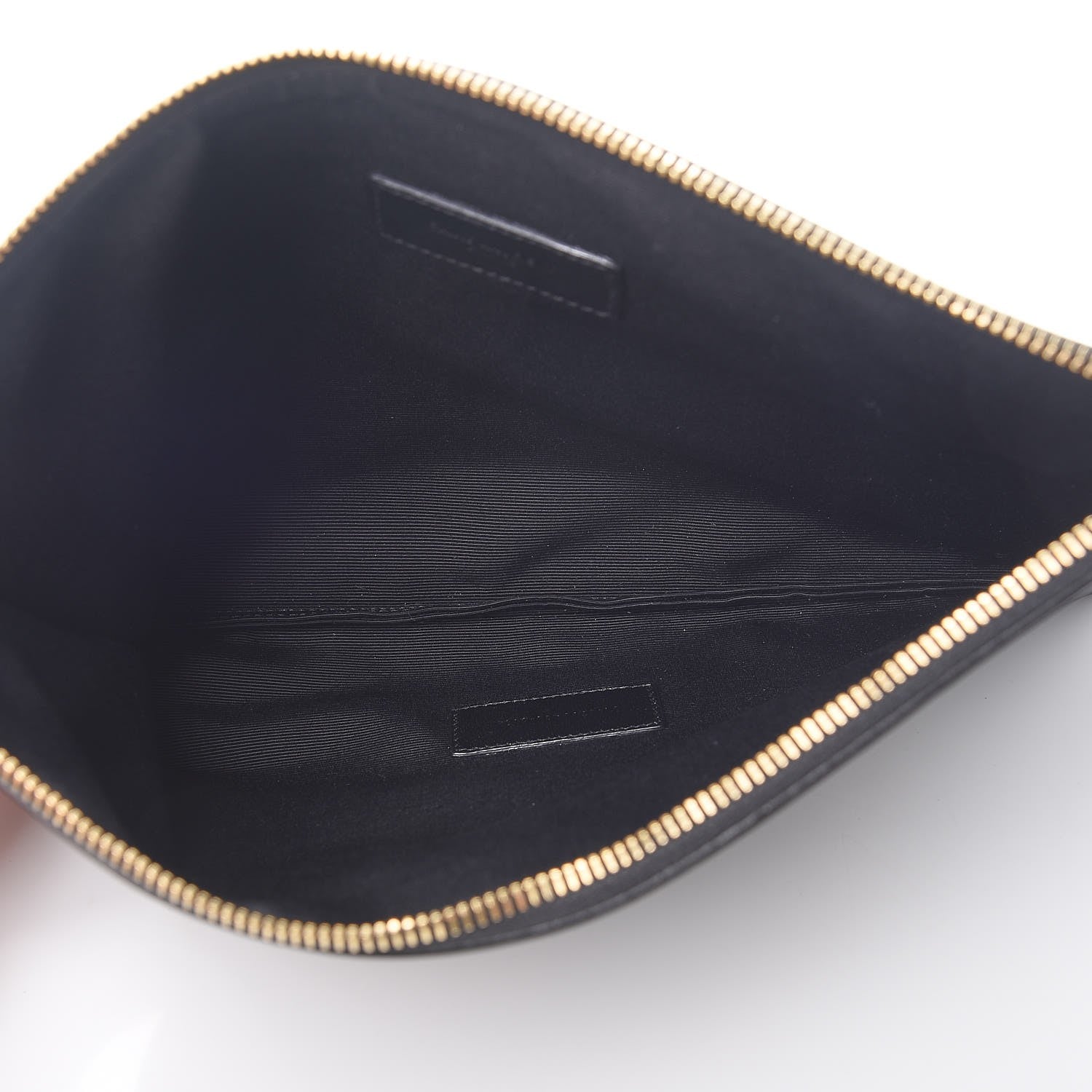 Saint Laurent Calfskin Zipped Clutch Black 5 of 12