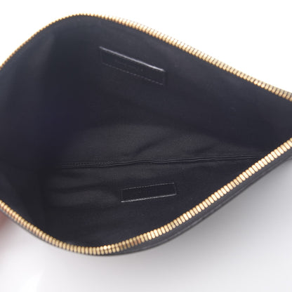 Saint Laurent Calfskin Zipped Clutch Black 5 of 12
