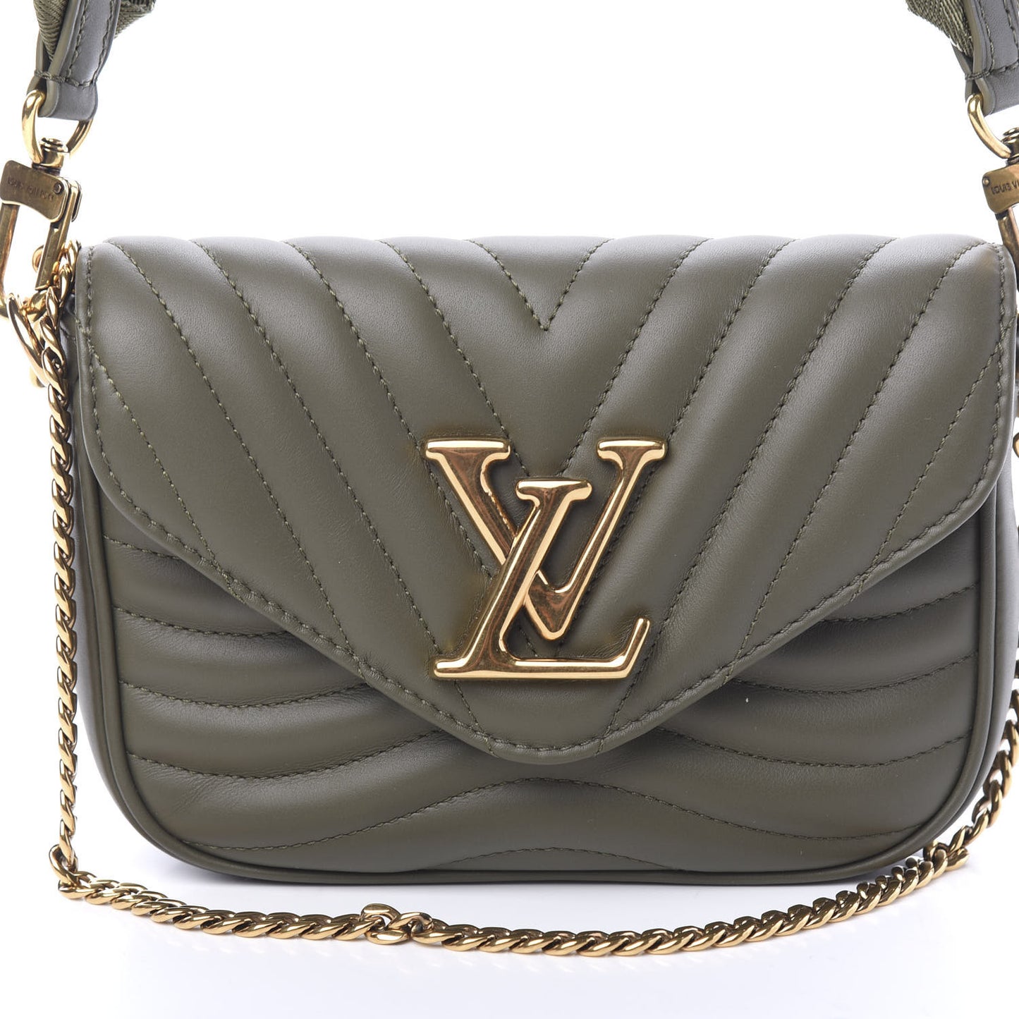 Calfskin New Wave Multi Pochette Kaki