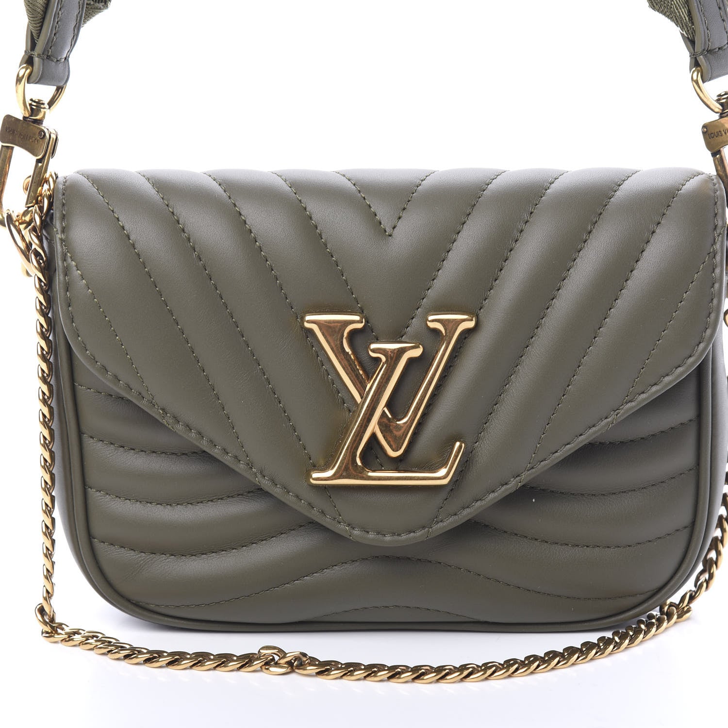 Louis Vuitton Calfskin New Wave Multi Pochette Kaki 8 of 8