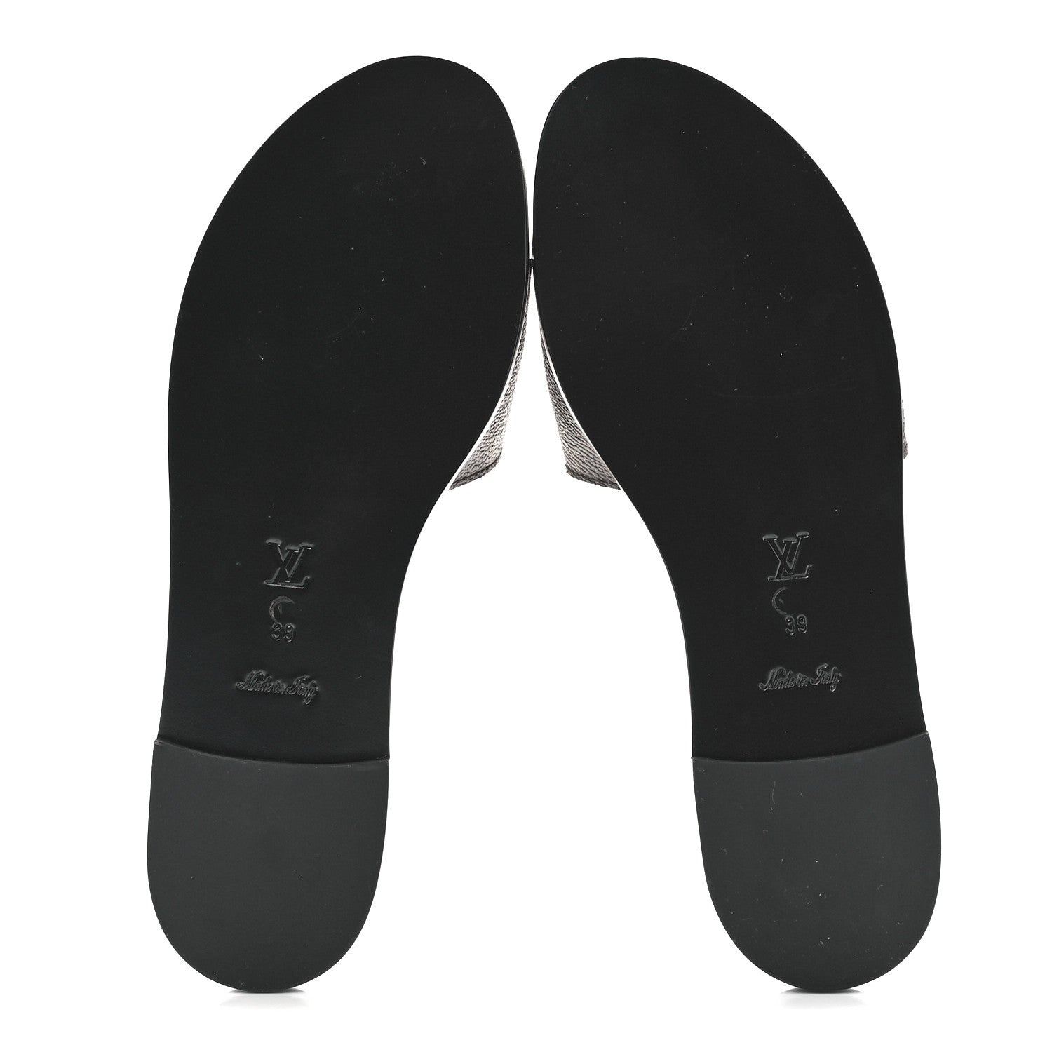 Louis Vuitton Patent Monogram Lock It Flat Mules 39 5 of 9