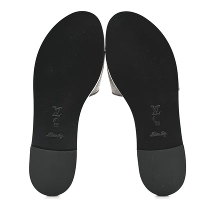 Louis Vuitton Patent Monogram Lock It Flat Mules 39 5 of 9