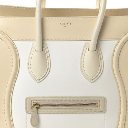 Celine Smooth Calfskin Mini Tri-Color Luggage White 8 of 17