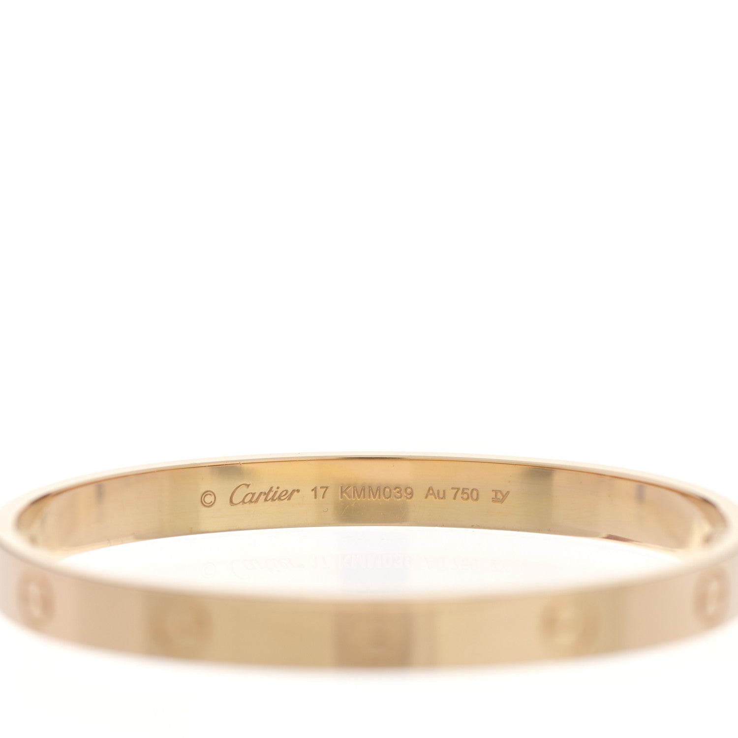 Cartier 18K Yellow Gold LOVE Bracelet 17 4 of 6