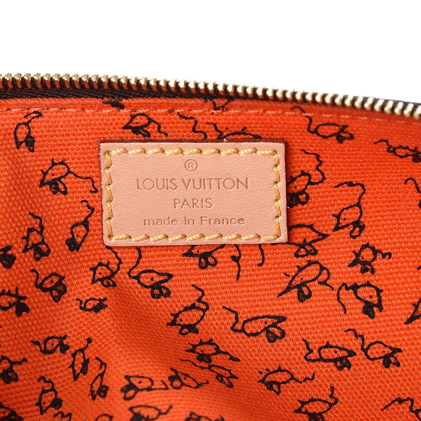 Catogram Elizabeth Pouch Orange Marron