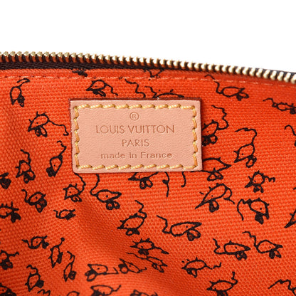 Louis Vuitton Catogram Elizabeth Pouch Orange Marron 6 of 7