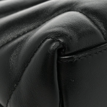 Saint Laurent Calfskin Y Quilted Monogram Small Loulou Chain Satchel Black 14 of 15
