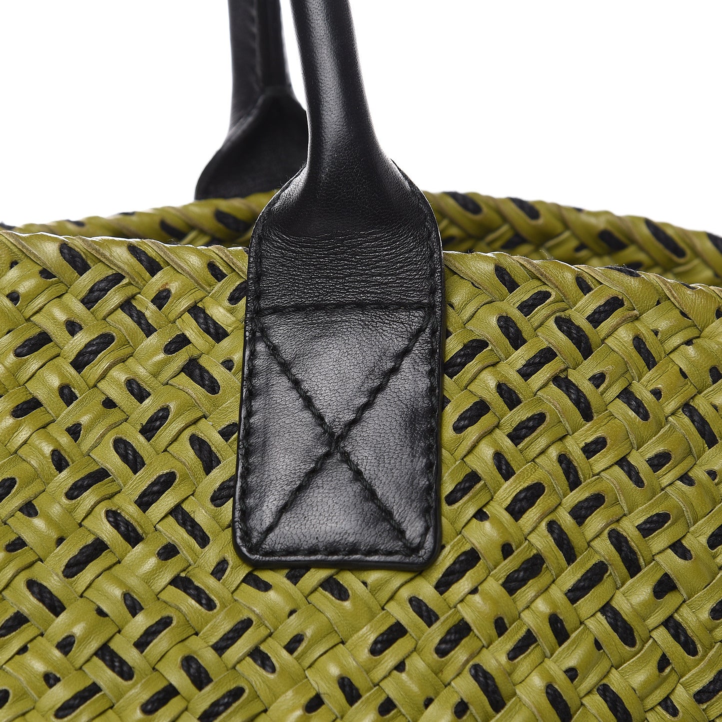 Nappa Intrecciato Large Cabat Green Black