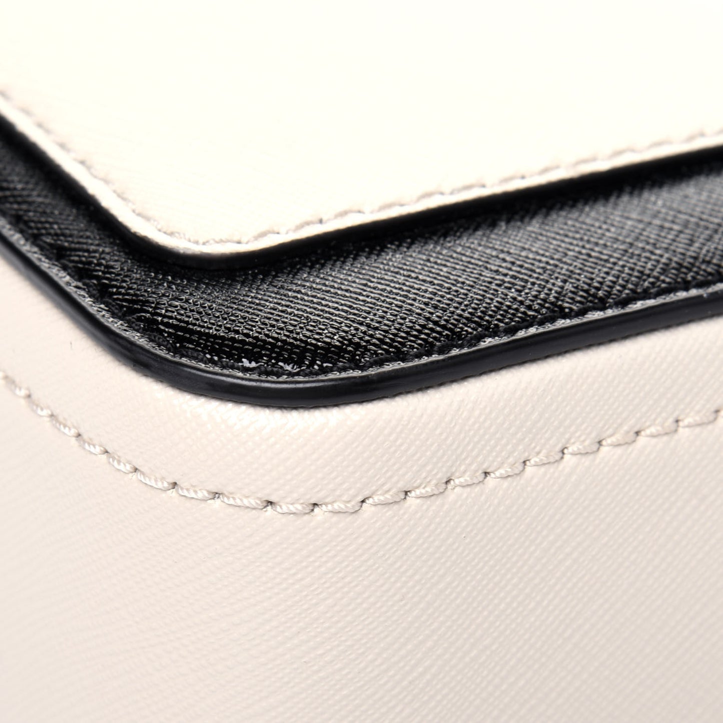 Saffiano Small Snapshot Camera Bag Cloud White Multicolor