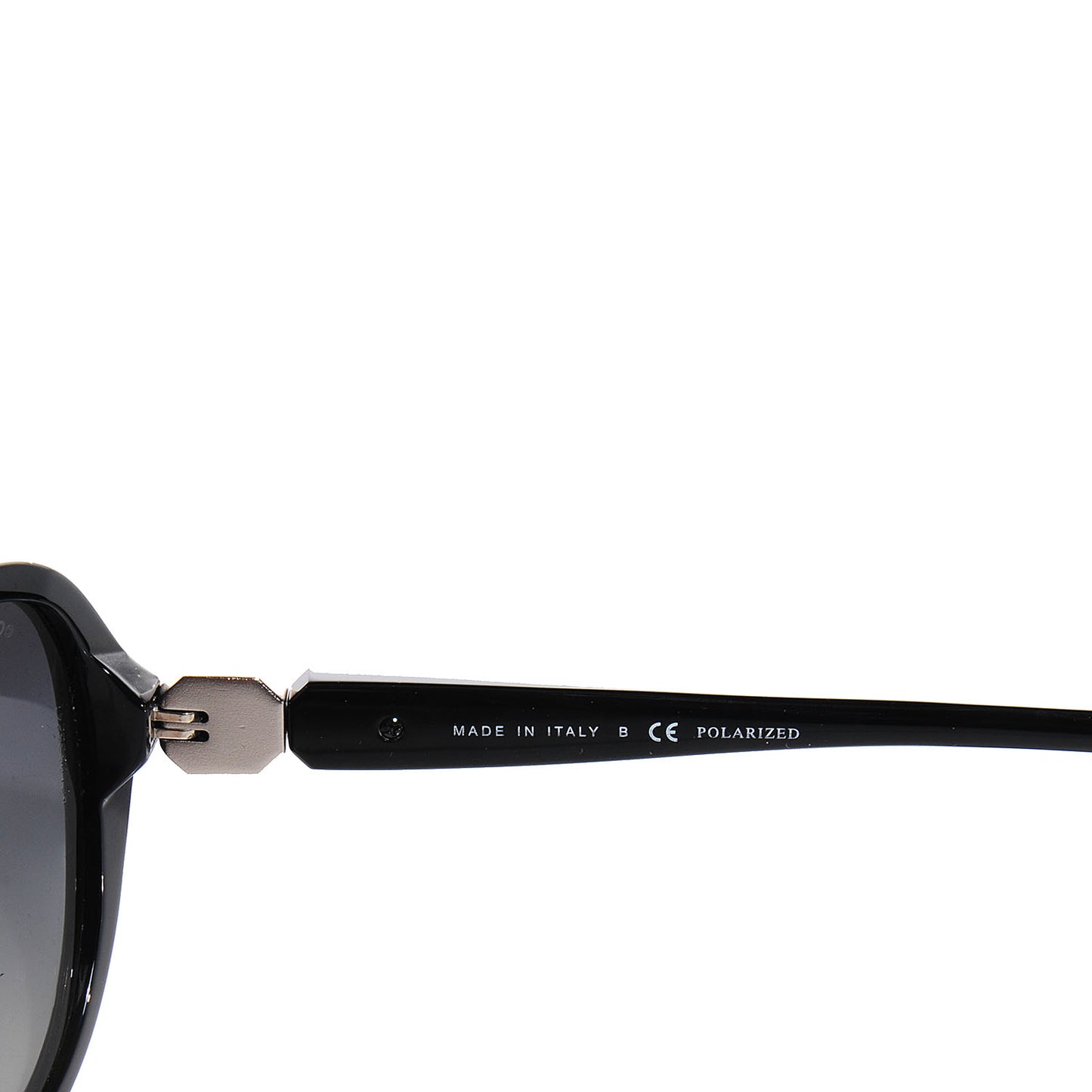 Acetate Polarized CC Round Sunglasses 5285 Black