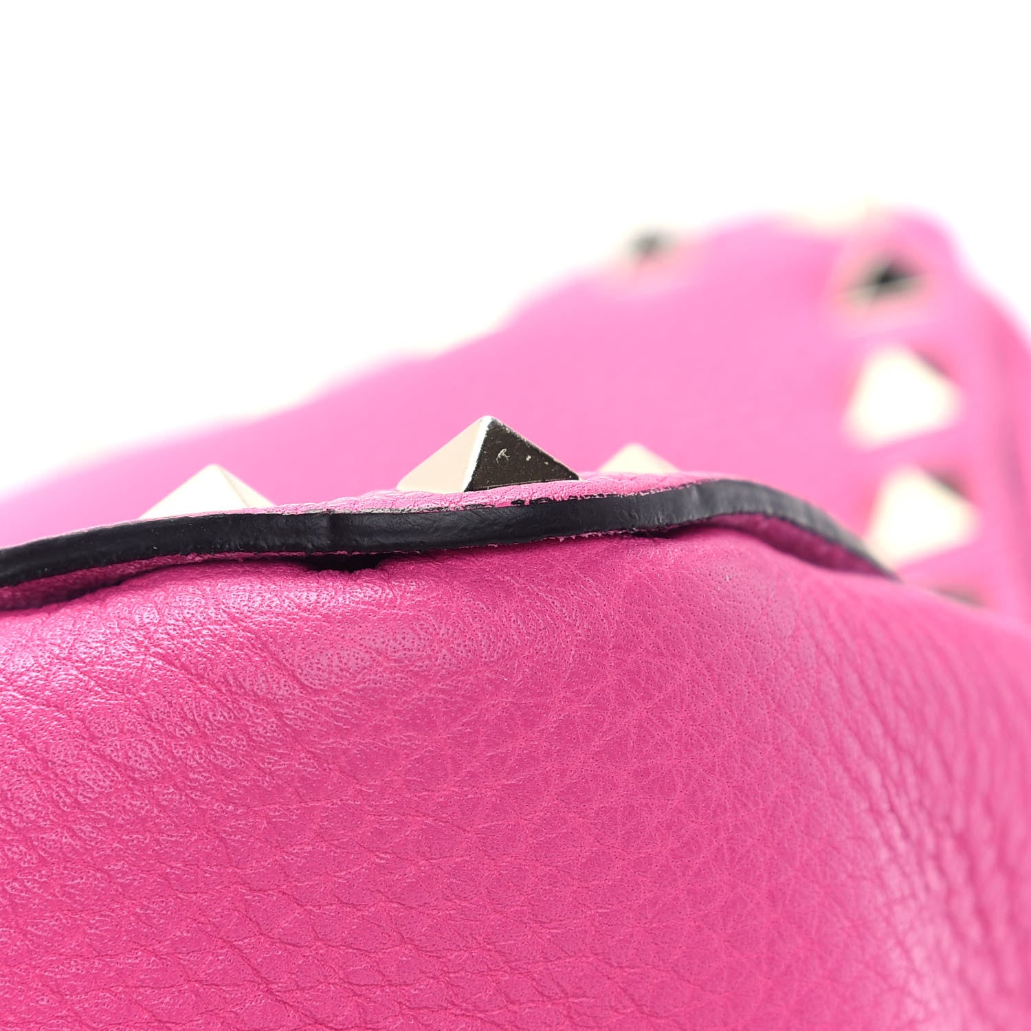 Valentino Garavani Pebbled Calfskin Mini Rockstud Flip-Lock Messenger Bag Pink Orchid 7 of 10