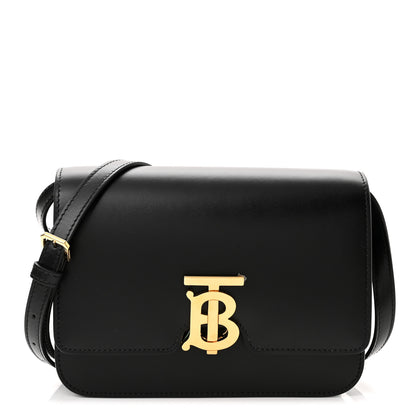 Burberry Calfskin Medium TB Bag Black 1 of 10