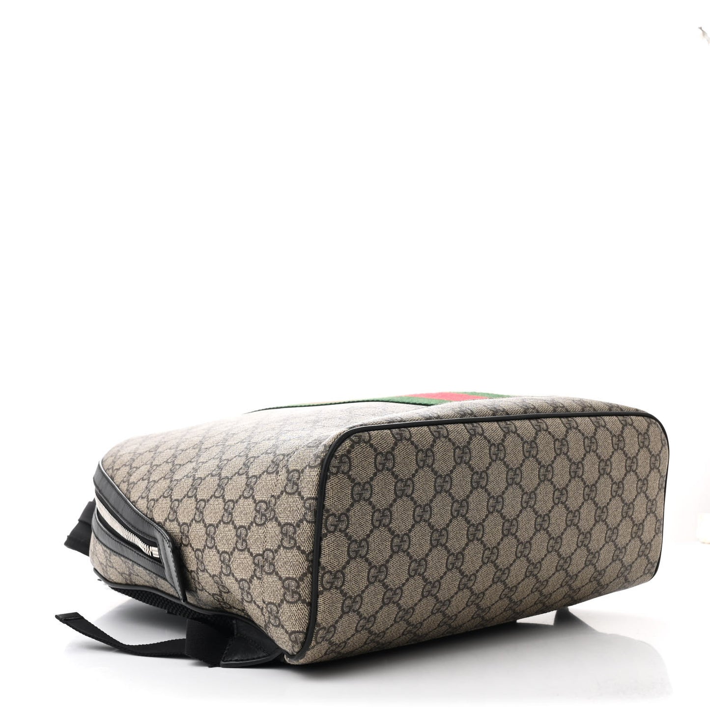 GG Supreme Monogram Web Dome Backpack Black