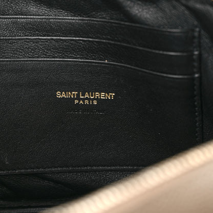 Saint Laurent Grain De Poudre Matelasse Monogram Mini Lou Camera Bag Taupe 6 of 11