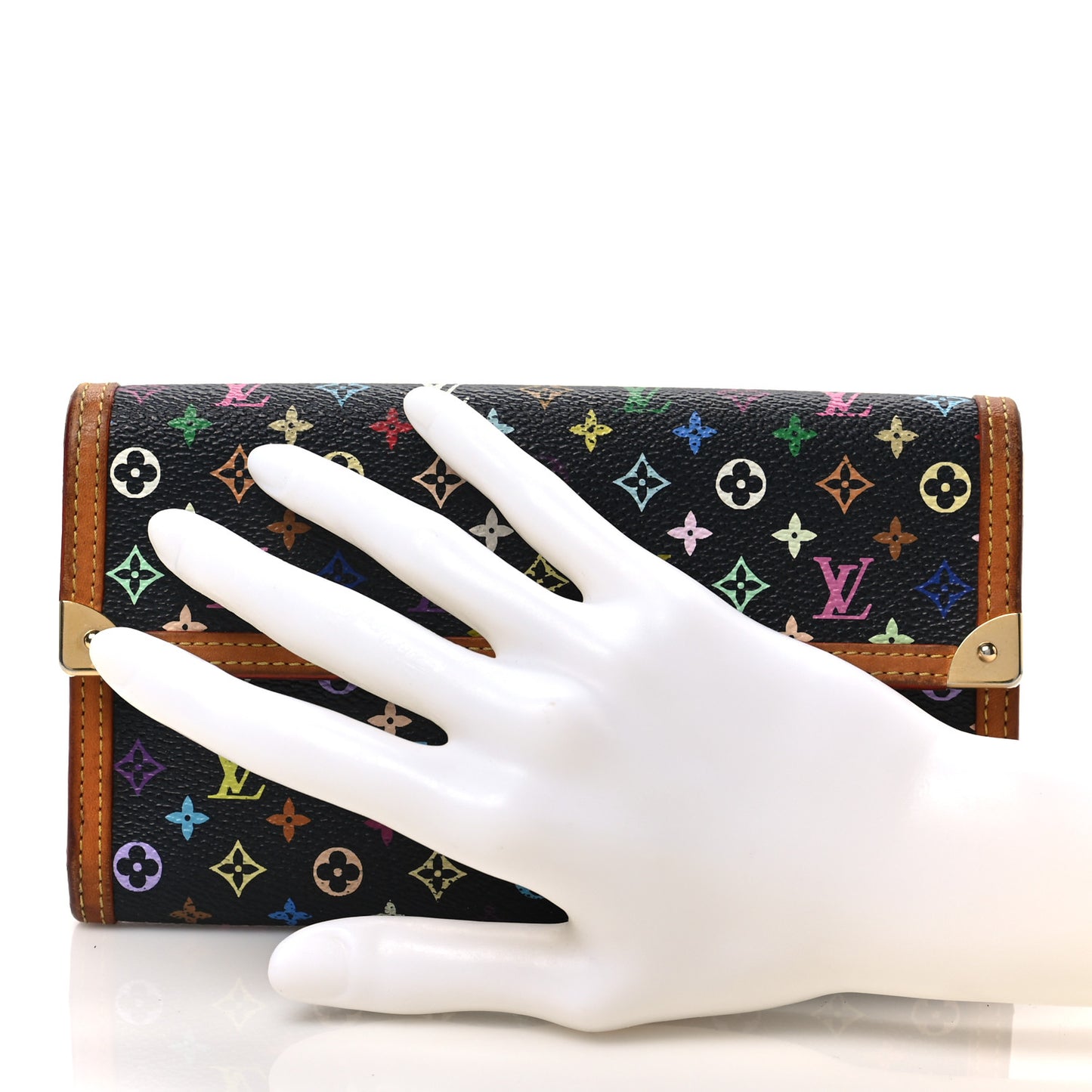 Monogram Multicolor Porte Tresor International Wallet Black