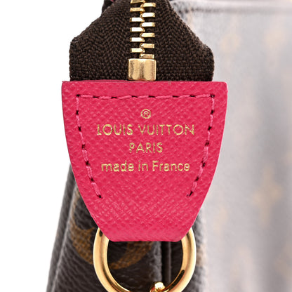 Louis Vuitton Monogram 2019 Christmas Animation Mini Courchevel Pochette Accessories Fuchsia 7 of 8