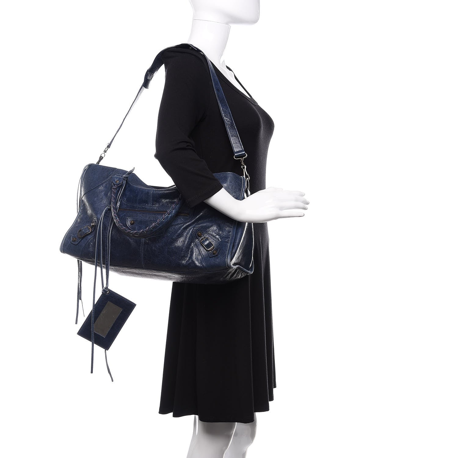 Balenciaga Agneau Classic Hardware Part Time Bleu Mineral 2 of 13