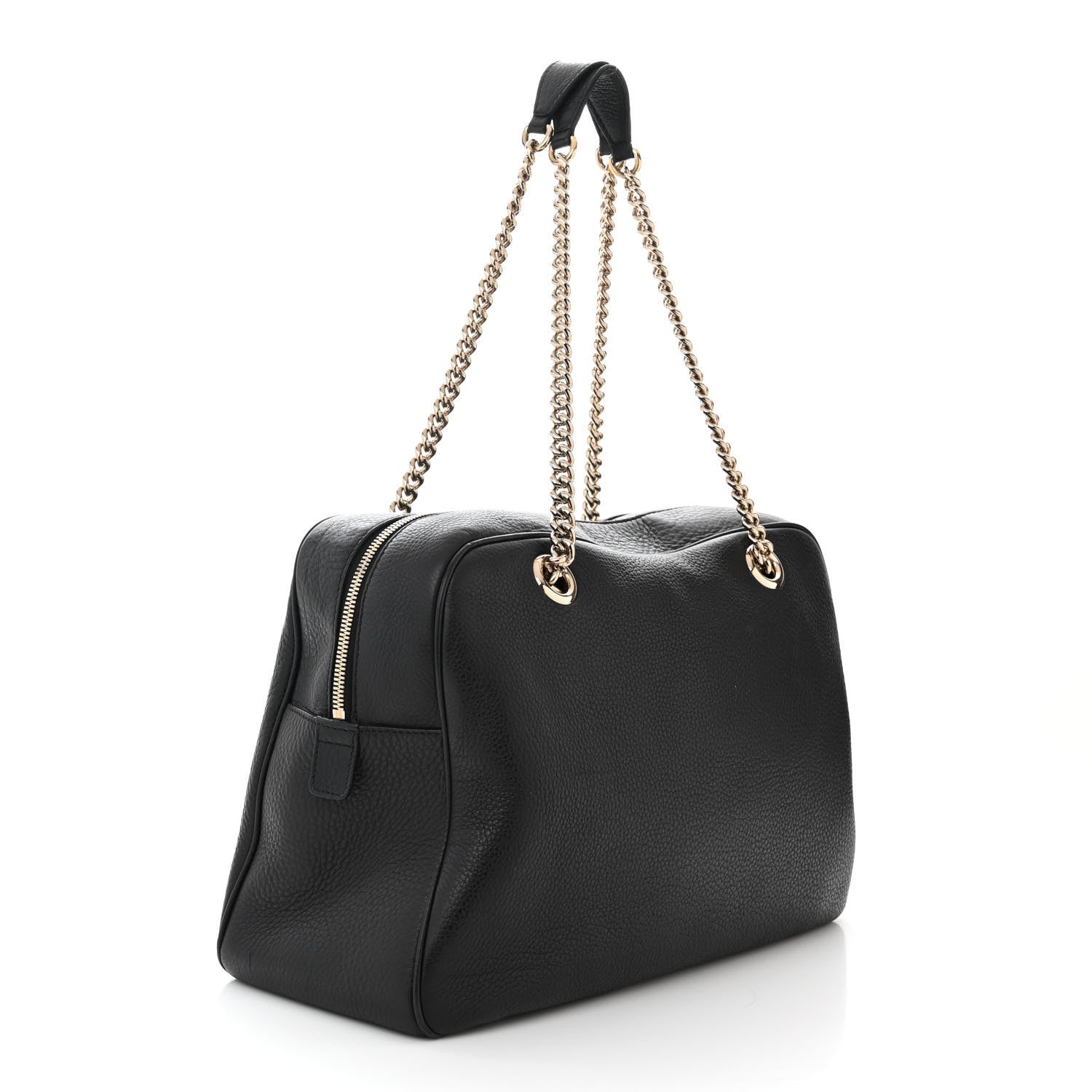 Gucci Pebbled Calfskin Medium Soho Bowler Black 3 of 11