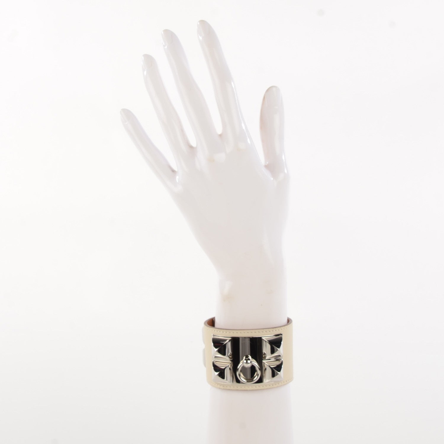 Hermes Swift Collier de Chien CDC Bracelet S Craie 2 of 7