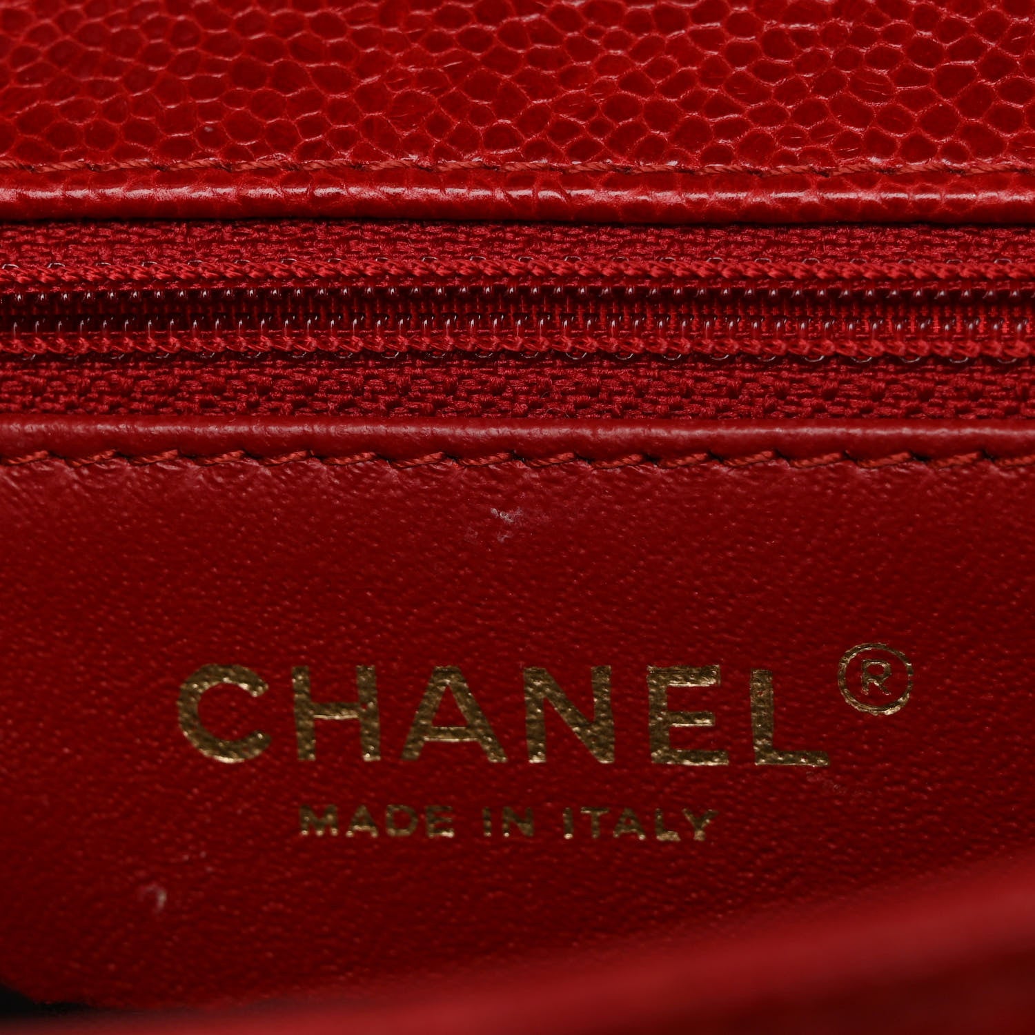 Chanel Crumpled Grained Calfskin Small Flap Red 12 of 12