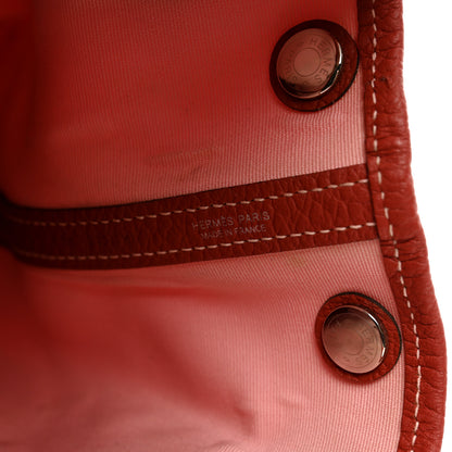 Hermes Toile Militaire Vache Country Garden Party 30 TPM Rose Sakura Rouge Duchesse 6 of 11