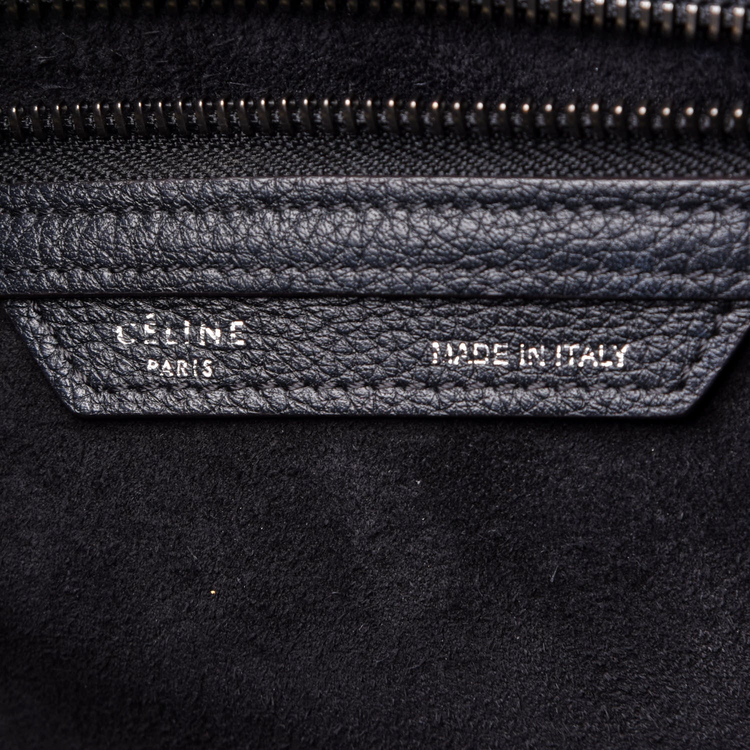Celine Drummed Calfskin Mini Luggage Black 6 of 21