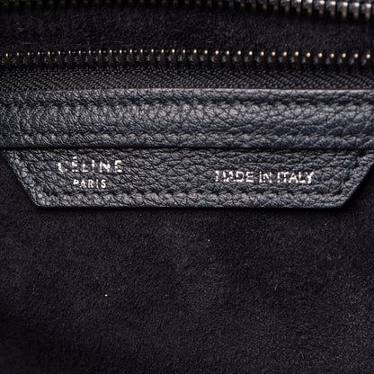 Celine Drummed Calfskin Mini Luggage Black 6 of 21