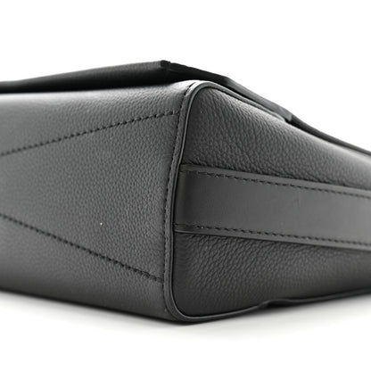Louis Vuitton Calfskin Aerogram Messenger Black 9 of 10