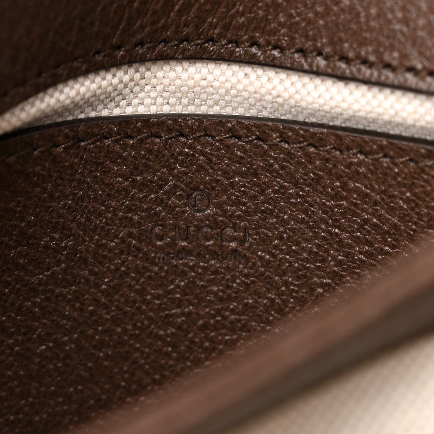 GG Supreme Monogram Textured Dollar Calfskin Mini Blondie Chain Shoulder Flap Bag Beige Ebony New Acero