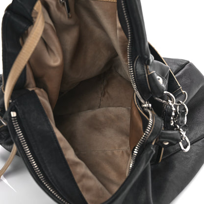 Chanel Lambskin Large Edgy Hobo Black 5 of 14