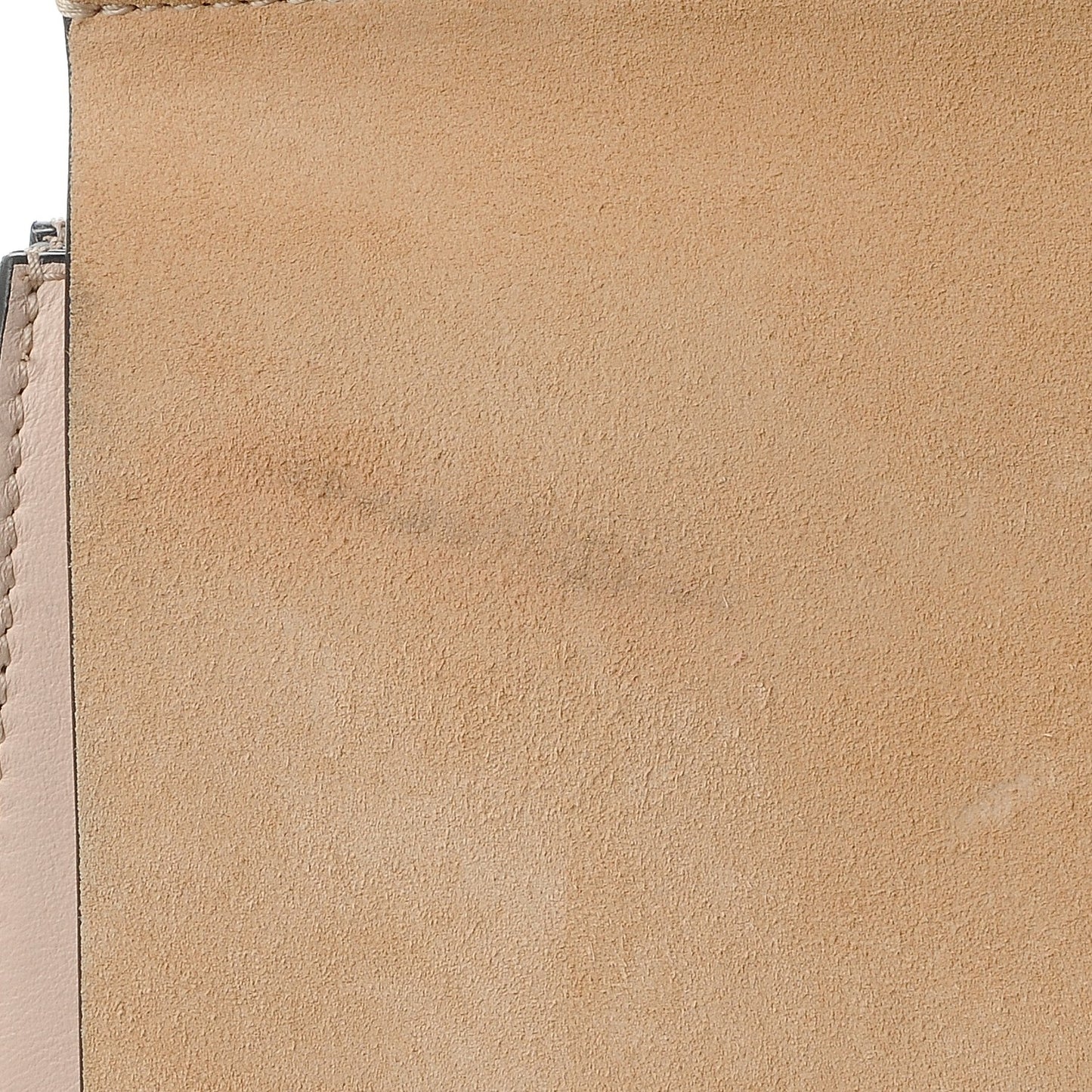 Calfskin Suede Medium Faye Shoulder Bag Cement Pink