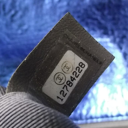 Chanel Leather Modern Chain Flap Bag Metallic Blue 7 of 8