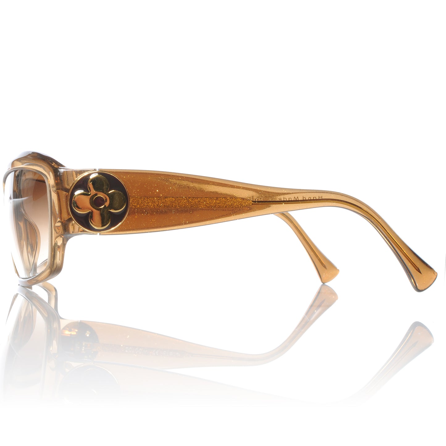 Ursula Strass PM Glitter Sunglasses Dark Honey