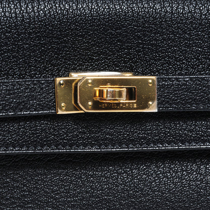 Hermes Chevre Mysore Medium Kelly Wallet Black 8 of 9