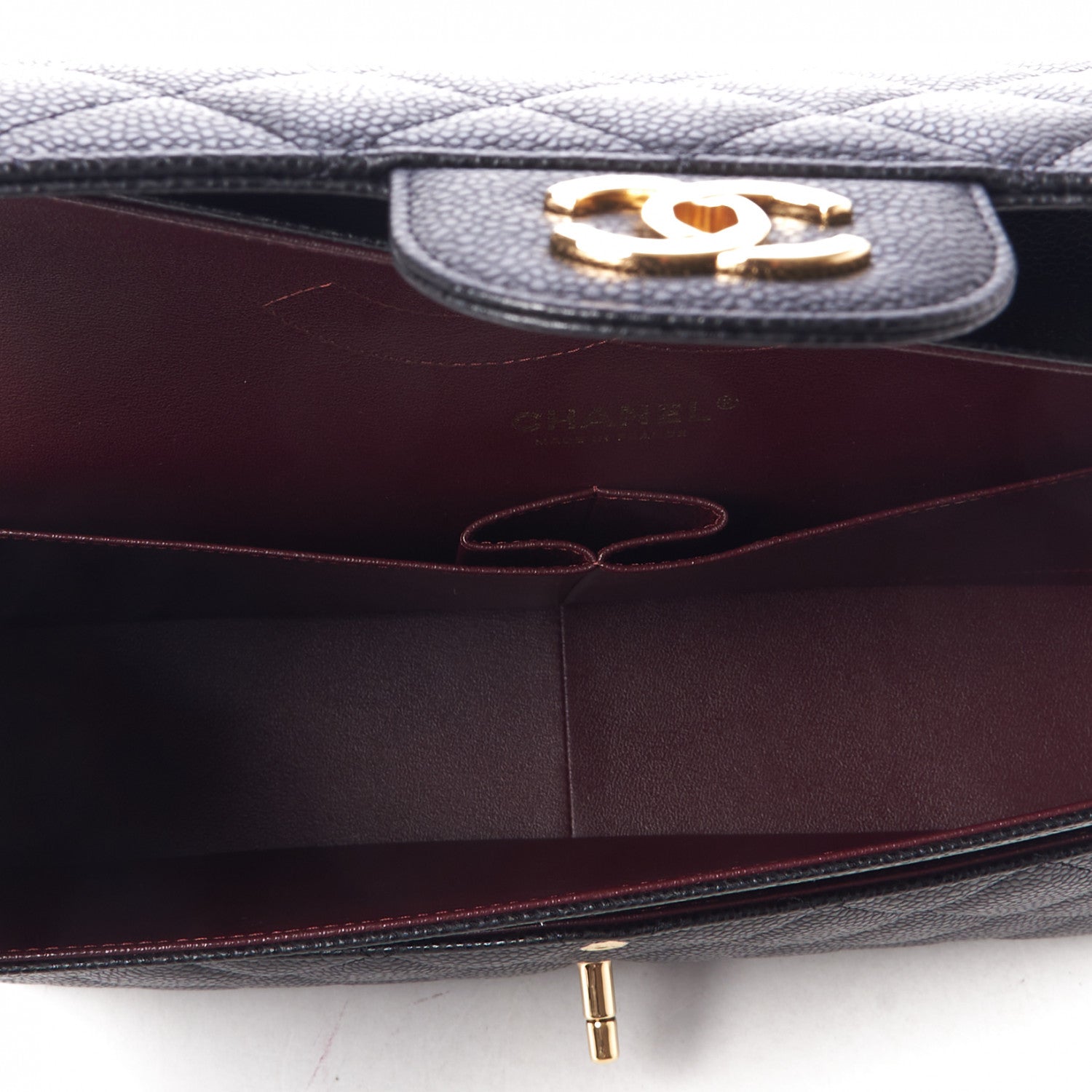 Chanel Caviar Quilted Jumbo Double Flap Black 7 of 11