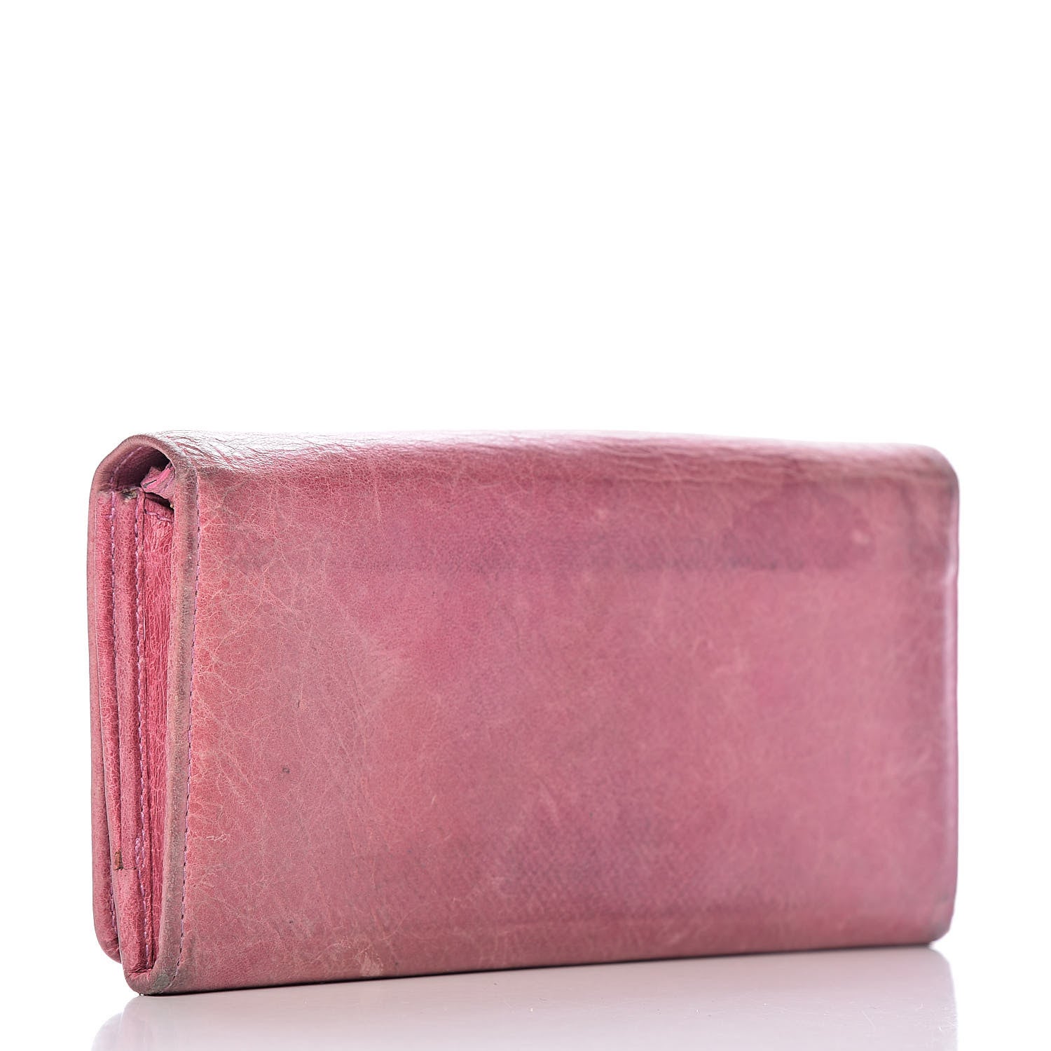 Balenciaga Agneau Giant 12 Gold Hardware Money Wallet Pink 3 of 18