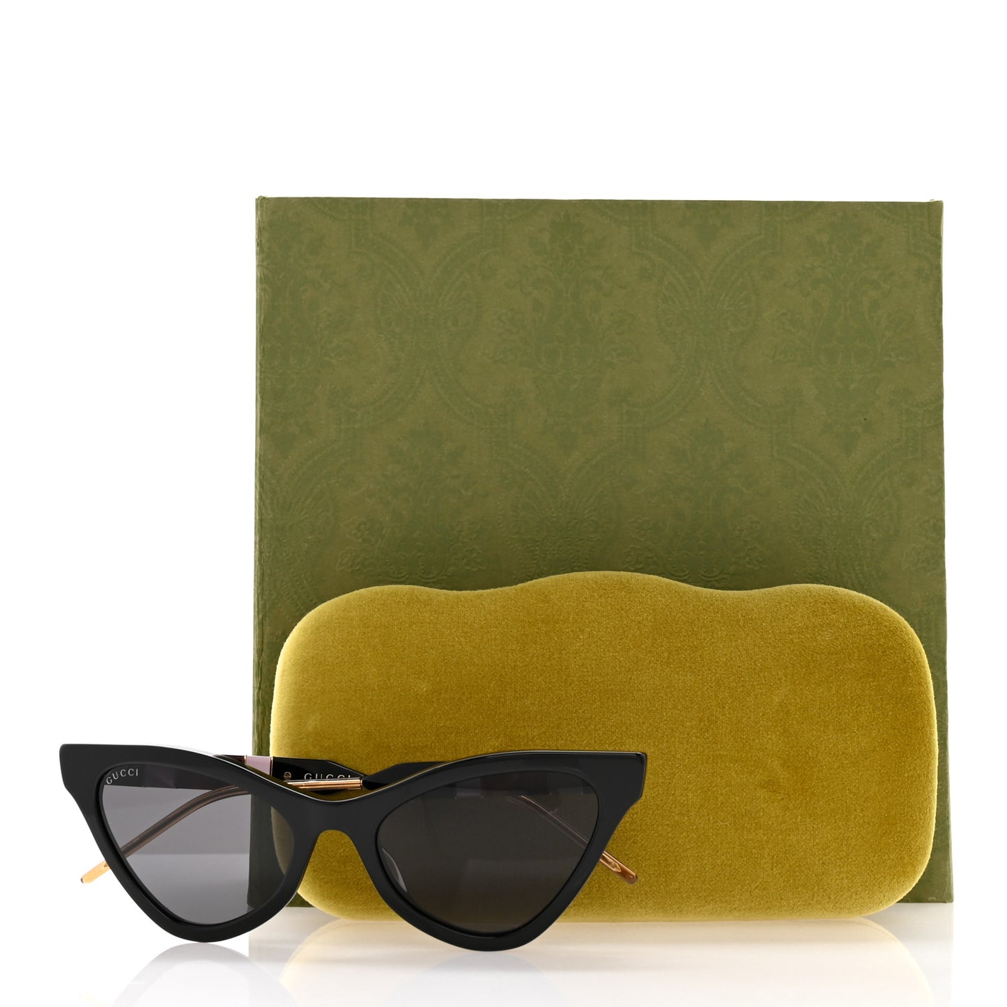 Acetate Cat Eye GG0708S Sunglasses Black