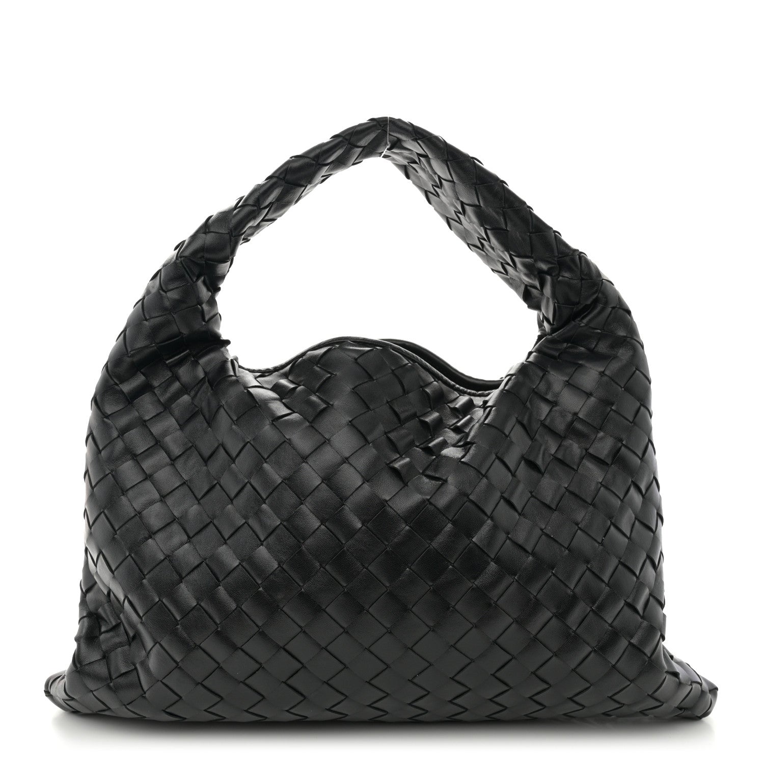 Bottega Veneta Calfskin Intrecciato Small Hop Black 1 of 11