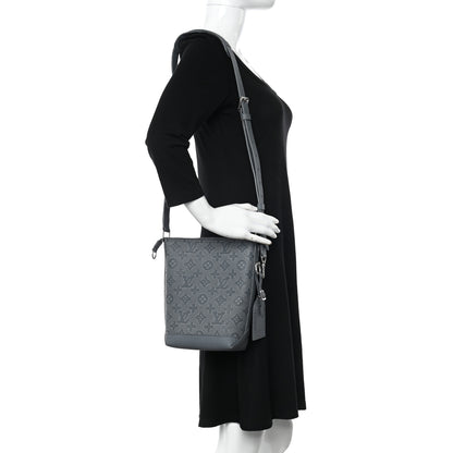 Louis Vuitton Taurillon Monogram Chalk Hobo Cruiser PM Granite Gray 2 of 9