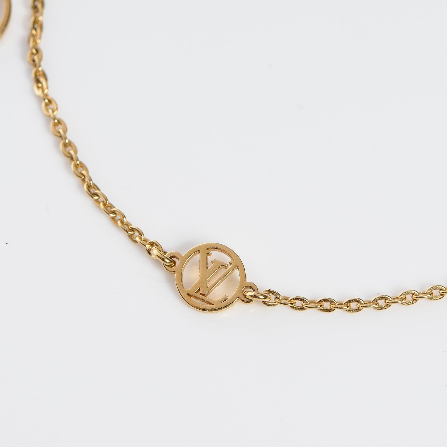 Louis Vuitton Swarovski Crystal Lady Lucky Key Supple Bracelet Gold 7 of 8
