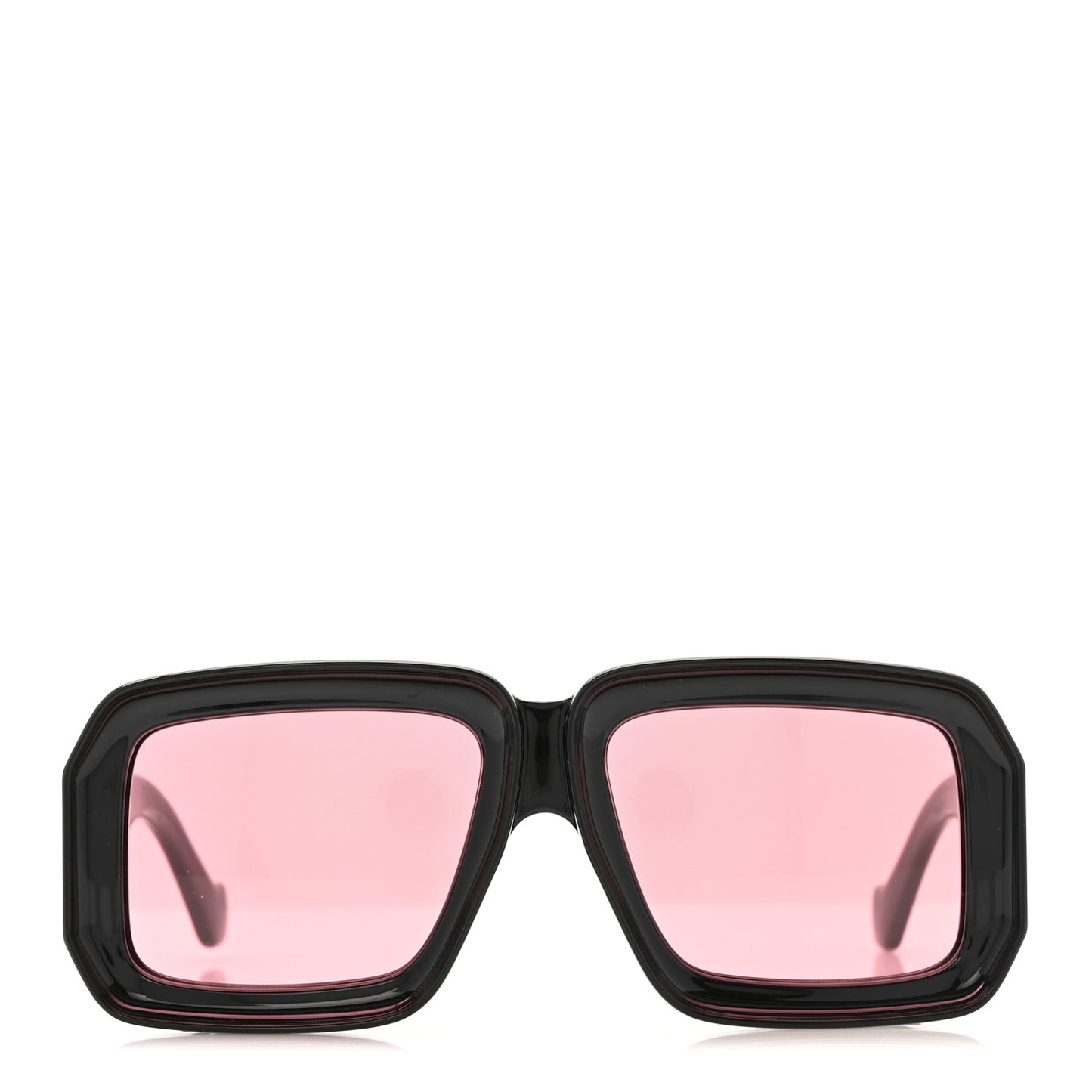 Acetate Paula's Ibiza Dive In Mask Sunglasses LW40064U Black Pink