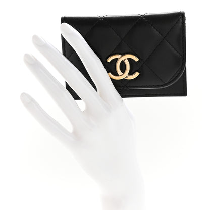 Chanel Lambskin Quilted Flap Waist Bag Insert Black 2 of 7