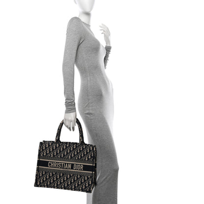 Christian Dior Oblique Medium Book Tote Blue Multicolor 3 of 10