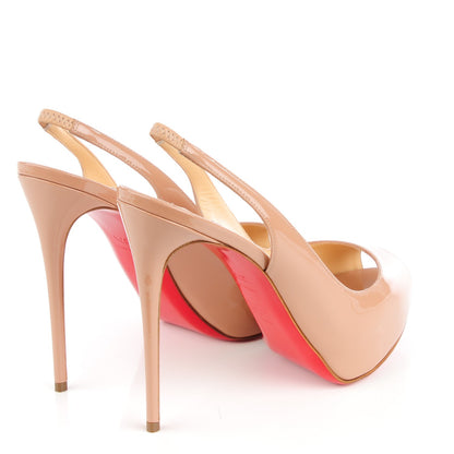 Christian Louboutin Patent Private Number 120 Pumps 37.5 Nude 4 of 8