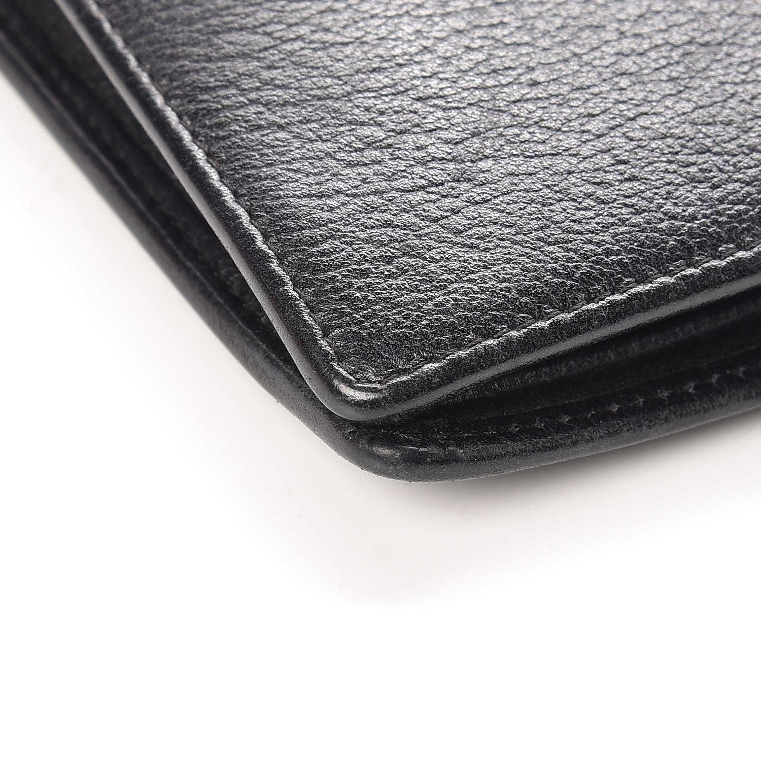 Chanel Goatskin Camellia Embossed Yen Wallet Black 11 of 13